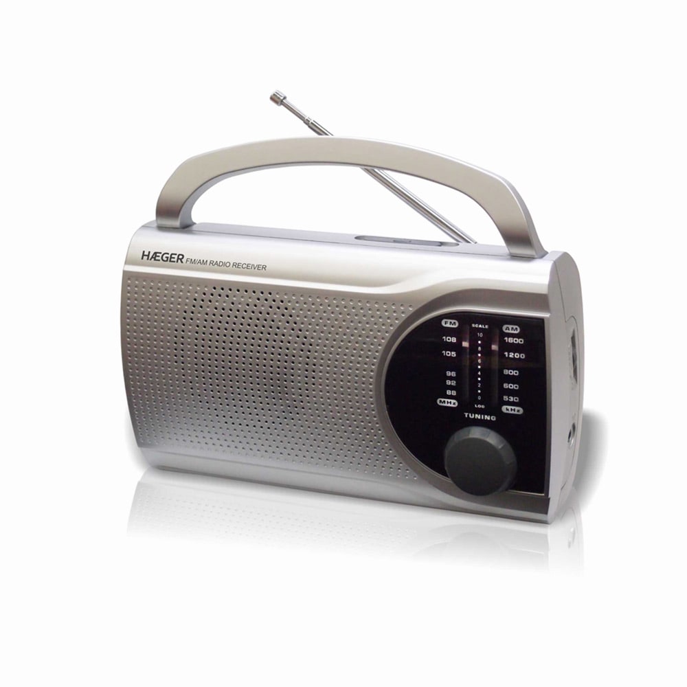 Radio FM Vintage HAEGER Retro Bluetooth - Batería 12H, AM/FM, USB, AUX,  Bluetooh - HÆGER Eletrodomésticos