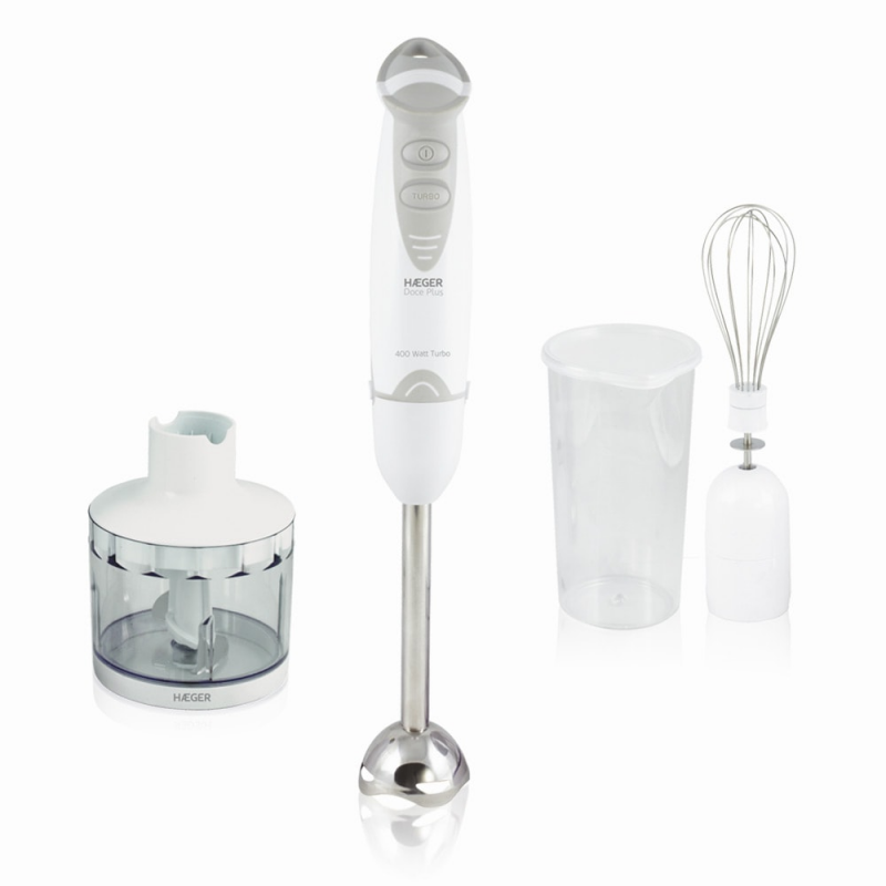 Hand Blender HAEGER DOCE PLUS - 400W, Accessories included - HAEGER ...