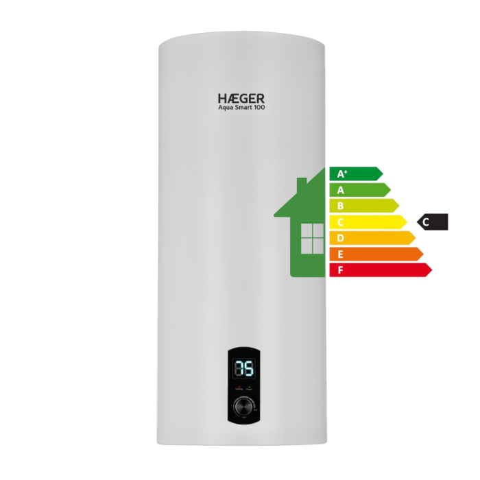 Termoacumulador Digital HAEGER Aqua Smart 100 – 100L, 2000W, Instalação Vertical ou Horizontal, Resistência Embainhada - Image 2