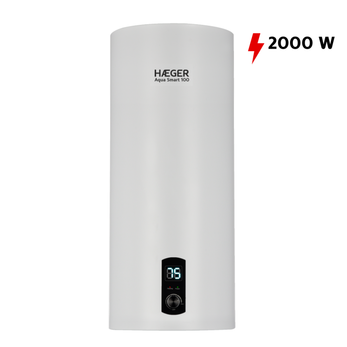 Termoacumulador Digital HAEGER Aqua Smart 100 – 100L, 2000W, Instalação Vertical ou Horizontal, Resistência Embainhada - Image 6