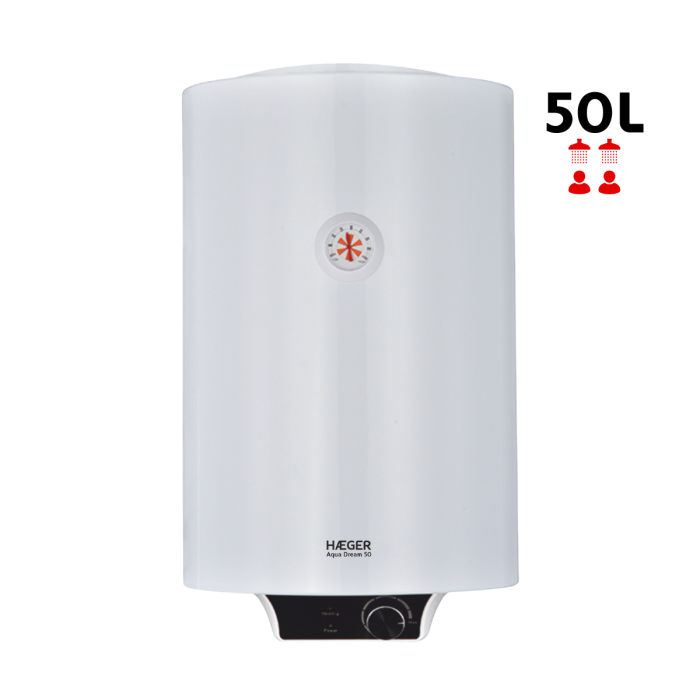 Termoacumulador HAEGER Aqua Dream 50 - 50 L, 2000 W, Classe Energética B, Resistência Embainhada