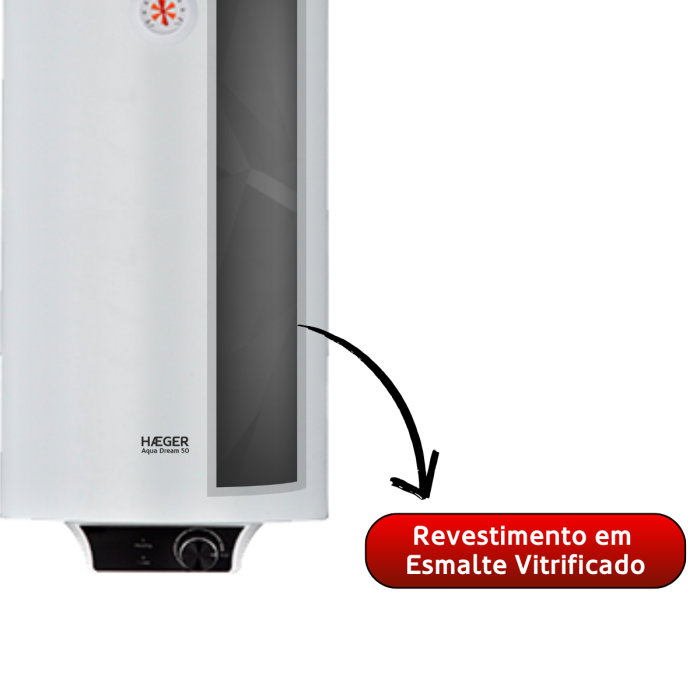 Termoacumulador HAEGER Aqua Dream 50 - 50 L, 2000 W, Classe Energética B, Resistência Embainhada - Image 5