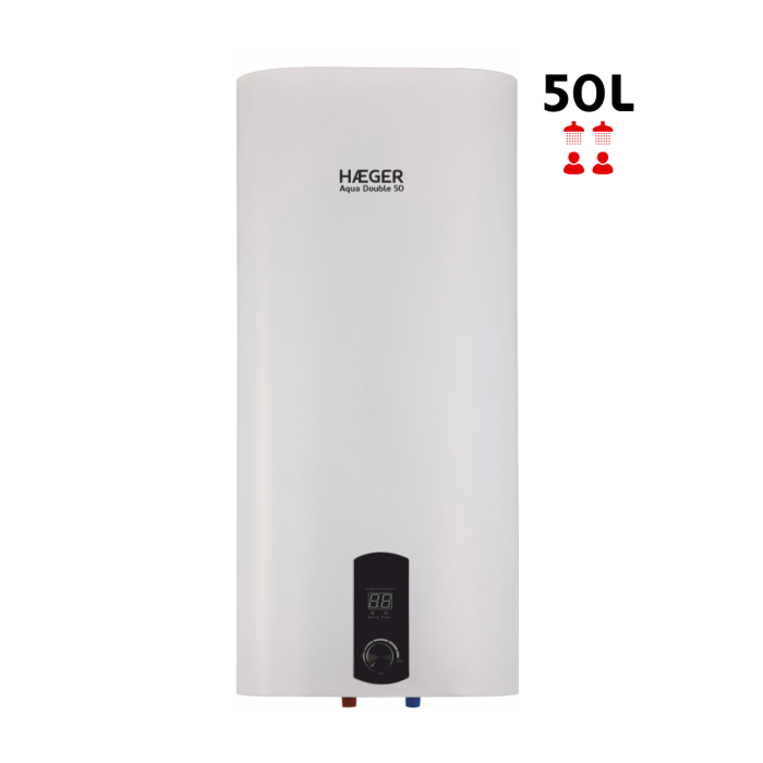 Termoacumulador Digital HAEGER Aqua Double 50 – 50L, 2000W, Tanque Duplo, Resistência Embainhada